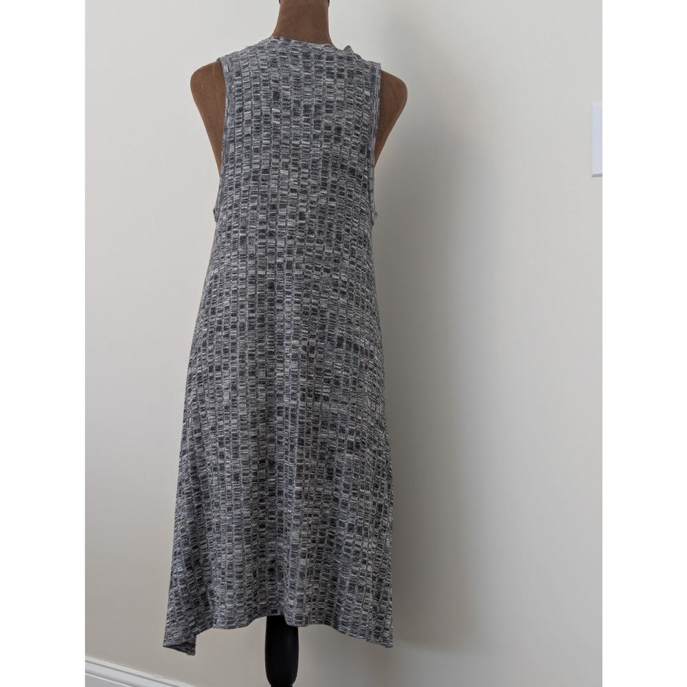 Maeve Anthropologie Emerson Gray Ribbed Sleeveless High Neck Dress w/ Pockets S - Picture 3 of 8